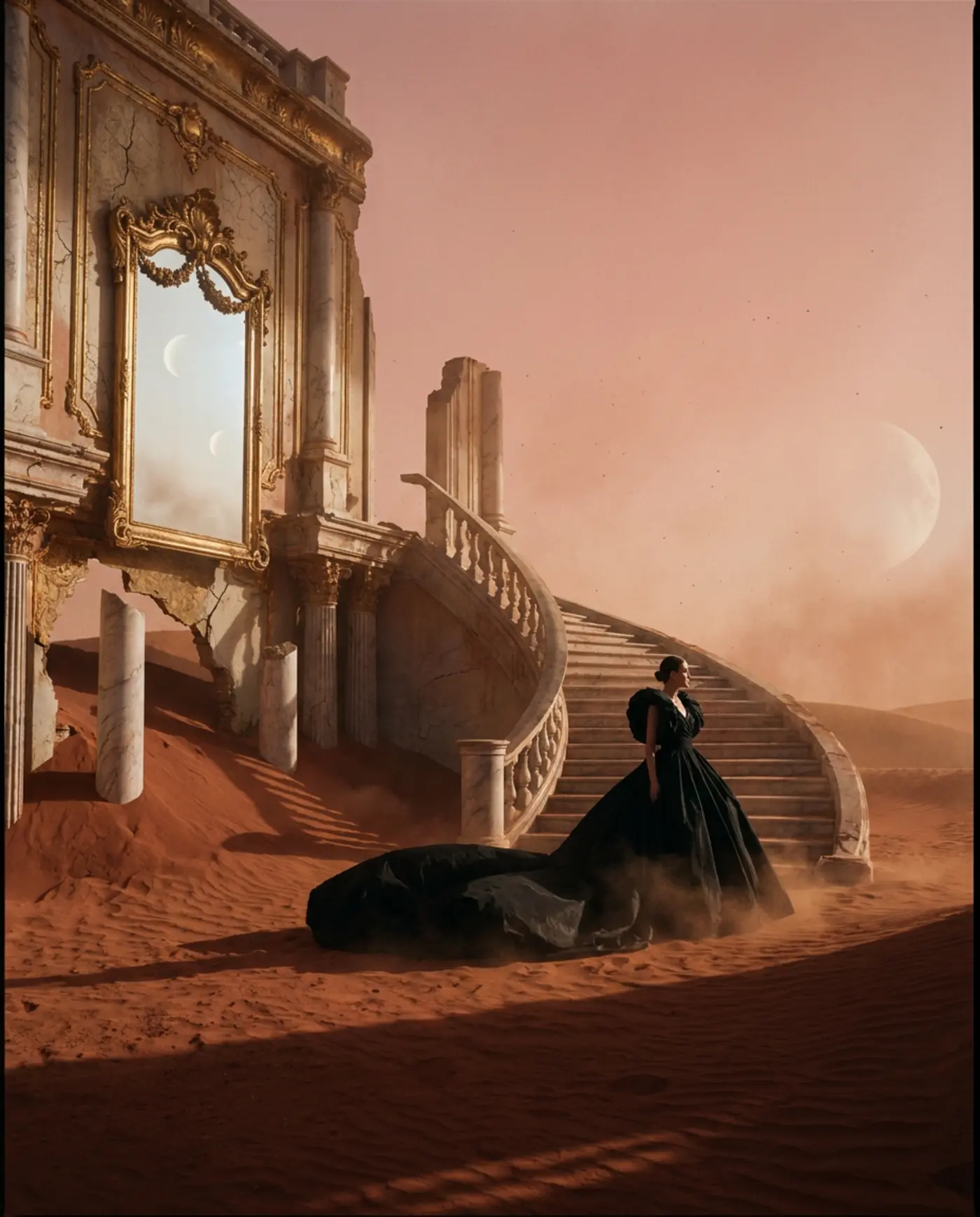 Baroque on Mars: a four-frame study in art direction